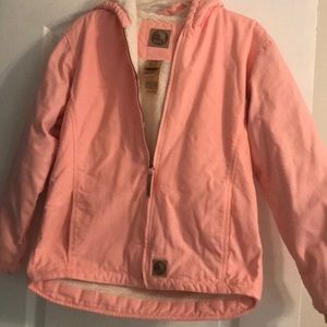 Berne washed Duck Sherpa lined youth large coat